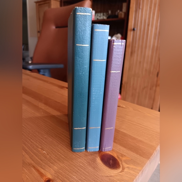 Wooden Books for shelf display/ 3pc set - Picture 3 of 5